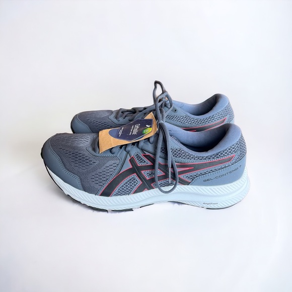 Asics Other - NWT ASICS Gel Contend Running Shoes Gray/Red - Size 11.5 Extra Wide